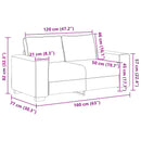 2-personers sofa Beige 160 cm Linned-blandet stof