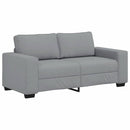 2-personers sofa 180x77x82 cm stof lysegrå