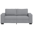 2-personers sofa 180x77x82 cm stof lysegrå