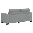2-personers sofa 180x77x82 cm stof lysegrå