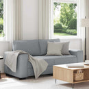 2-personers sofa 180x77x82 cm stof lysegrå