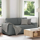 2-personers sofa 180x77x82 cm stof mørkegrå