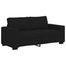 2-personers sofa 180x77x82 cm stof sort