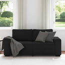 2-personers sofa 180x77x82 cm stof sort
