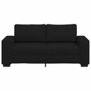2-personers sofa 180x77x82 cm stof sort