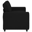 2-personers sofa 180x77x82 cm stof sort