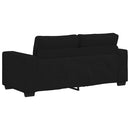 2-personers sofa 180x77x82 cm stof sort
