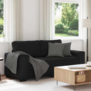 2-personers sofa 180x77x82 cm stof sort