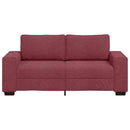 2-personers sofa 180x77x82 cm stof vinrød