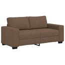 2-personers sofa 180x77x82 cm stof brun