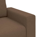 2-personers sofa 180x77x82 cm stof brun