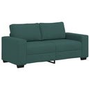 2-personers sofa 180x77x82 cm stof mørkegrøn