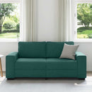 2-personers sofa 180x77x82 cm stof mørkegrøn