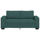 2-personers sofa 180x77x82 cm stof mørkegrøn