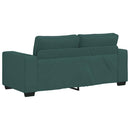 2-personers sofa 180x77x82 cm stof mørkegrøn