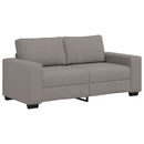 2-personers sofa 180x77x82 cm stof gråbrun