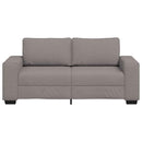2-personers sofa 180x77x82 cm stof gråbrun