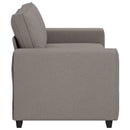 2-personers sofa 180x77x82 cm stof gråbrun