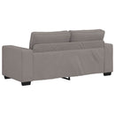 2-personers sofa 180x77x82 cm stof gråbrun