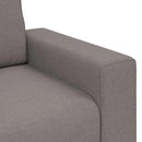 2-personers sofa 180x77x82 cm stof gråbrun