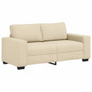 2-personers sofa 180x77x82 cm stof cremefarvet