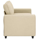 2-personers sofa 180x77x82 cm stof cremefarvet