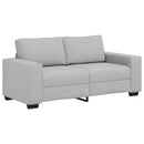 2-personers sofa 180x77x82 cm stof skygrå