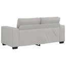 2-personers sofa 180x77x82 cm stof skygrå