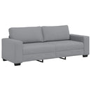 3-personers sofa 220x77x82 cm stof lysegrå