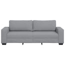 3-personers sofa 220x77x82 cm stof lysegrå