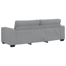 3-personers sofa 220x77x82 cm stof lysegrå