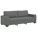 3-personers sofa 220x77x82 cm stof mørkegrå