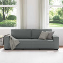 3-personers sofa 220x77x82 cm stof mørkegrå