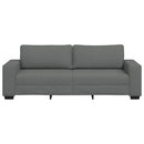 3-personers sofa 220x77x82 cm stof mørkegrå