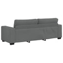 3-personers sofa 220x77x82 cm stof mørkegrå