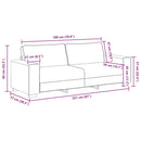 3-personers sofa 220x77x82 cm stof mørkegrå