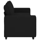 3-personers sofa 220x77x82 cm stof sort