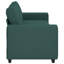 3-personers sofa 220x77x82 cm stof mørkegrøn