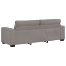 3-personers sofa 220x77x82 cm stof gråbrun