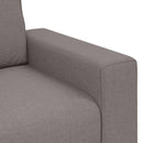 3-personers sofa 220x77x82 cm stof gråbrun