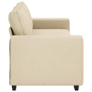 3-personers sofa 220x77x82 cm stof cremefarvet