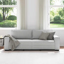 3-personers sofa 220x77x82 cm stof skygrå