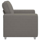 sofastol 100x77x82 cm fløjlsstof lysegrå