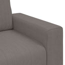 sofastol 100x77x82 cm fløjlsstof lysegrå