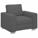 sofastol 100x77x82 cm fløjlsstof mørkegrå