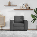 sofastol 100x77x82 cm fløjlsstof mørkegrå