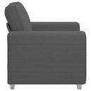 sofastol 100x77x82 cm fløjlsstof mørkegrå