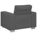 sofastol 100x77x82 cm fløjlsstof mørkegrå