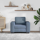 sofastol 100x77x82 cm fløjlsstof blå