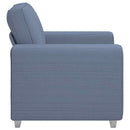 sofastol 100x77x82 cm fløjlsstof blå